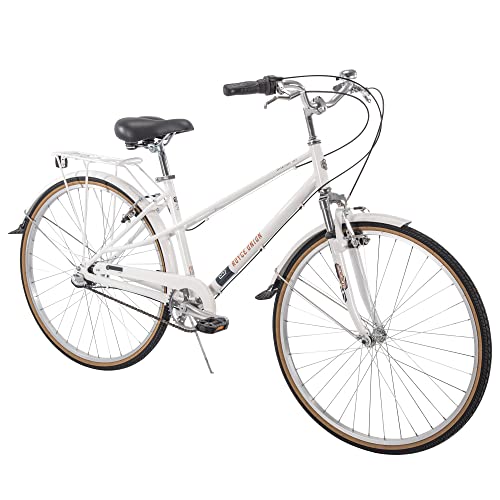 ROYCE UNION RMX 700c Womens 3-Speed Commuter Bike, 17″ Aluminum Frame, White