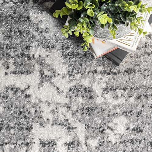 nuLOOM Deedra Modern Abstract Area Rug, 6′ 7″ x 9′, Grey | The Storepaperoomates Retail Market - Fast Affordable Shopping