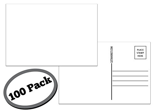 100 Pack of Blank Postcards. Each Post Card in this Bulk Set is 4 x 6, USPS Compliant (mailable), Permanent Marker Friendly, and Made in USA. Mail to Voters to get Votes. | The Storepaperoomates Retail Market - Fast Affordable Shopping