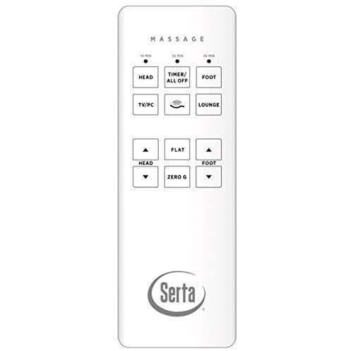 Serta Motion Perfect 2.0 (New Black 2020 Version-) Replacement Remote for Adjustable Bed- Does NOT Have 6 PINS