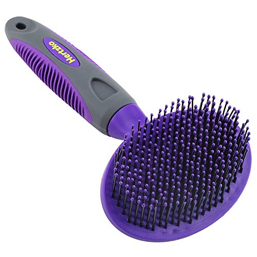 Hertzko Soft Pet Brush With Pins For Dogs, Cats – The Ultimate Dog Brush, Remove Fur, Loose Hair – Comb For Grooming Long Haired & Short Haired Dogs, Cats, Rabbits & More, Deshedding Tool, Cat Brush