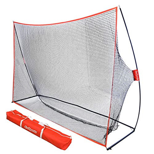 GoSports Golf Practice Hitting Net – Choose Between Huge 10 ft x 7 ft or 7 ft x 7 ft Nets – Personal Driving Range for Indoor or Outdoor Use – Designed by Golfers for Golfers