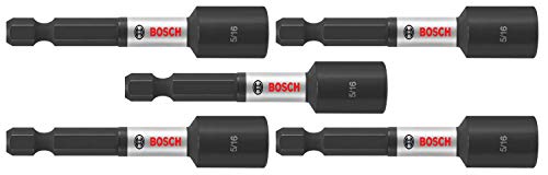 BOSCH ITNS5162B 5-Pack 2-9/16 In. x 5/16 In. Impact Tough Nutsetters