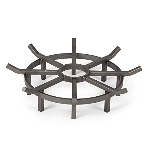 TITAN GREAT OUTDOORS 24″ Wagon Wheel Fire Grate, Decorative Wood Burning Lifted Grate Pit