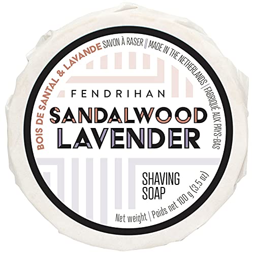 Fendrihan Shaving Soap for Men MADE IN GERMANY (Sandalwood & Lavender, 100 grams)