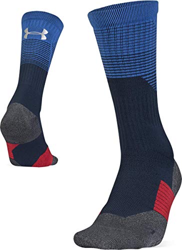 Under Armour Adult Armourgrip Crew Socks, 1-Pair , Academy Blue , Large