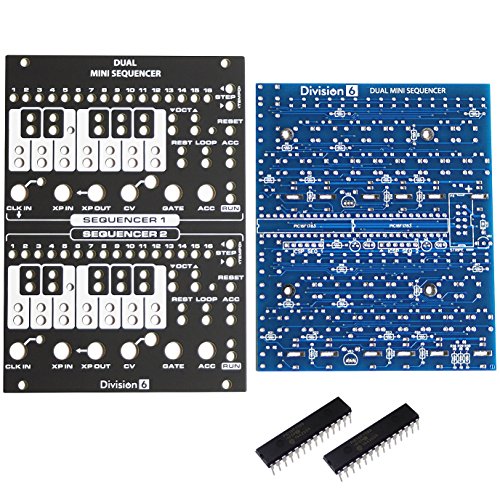 Division 6 Dual Mini Sequencer Eurorack V2 PCB, Panel and ICs