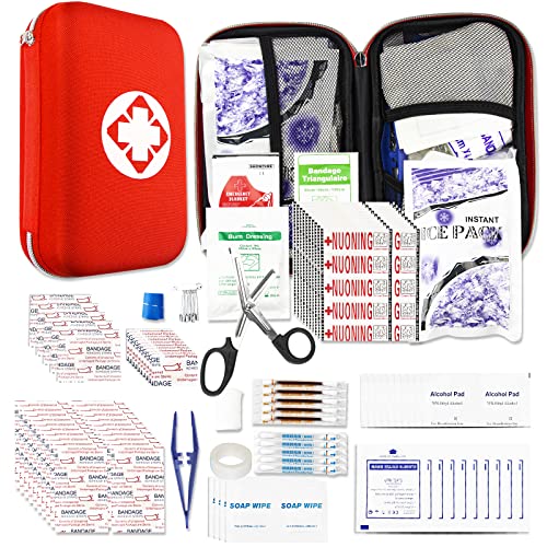 YIDERBO First Aid Kit Survival Kit, 275Pcs Upgraded Outdoor Emergency Survival Kit Gear – Medical Supplies Trauma Bag Safety First Aid Kit for Home Office Car Boat Camping Hiking Hunting Adventures