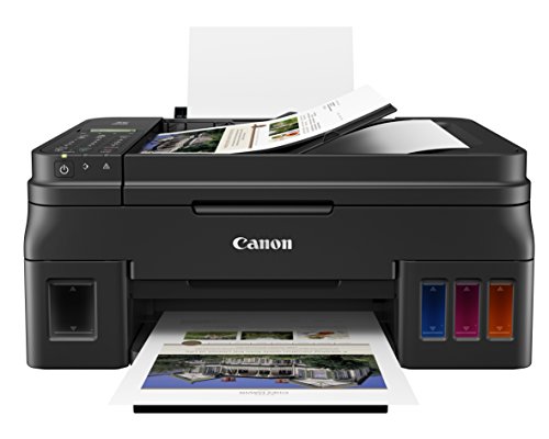 Canon PIXMA G4210 Wireless All-In-One Supertank (Megatank) Printer, Copier, Scan, Fax and ADF with Mobile Printing, Black, One Size (2316C002)