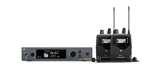 Sennheiser Pro Audio In ear Monitor System with 2 belt packs Range A (516- 558Mhz) (ew IEM G4-TWIN-A)