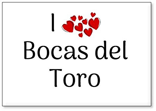 I Love Bocas del Toro, fridge magnet (design 2)