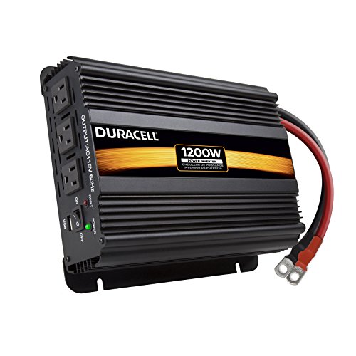Duracell 1200 Watt High Power Inverter, 12 Volt to 110 Volt Power, Household Power from Your Vehicle