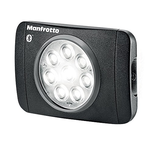 Manfrotto Lumimuse 8 On-Camera Led Light with Built-in Bluetooth Black, Compact (MLUMIMUSE8A-BT)