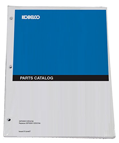 Kobelco SK115SRDZ Excavator Parts Catalog Manual – Part Number # S3YY00007ZE-02
