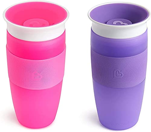 Munchkin 14 oz Miracle 360° Sippy Cup (Pink/Purple)