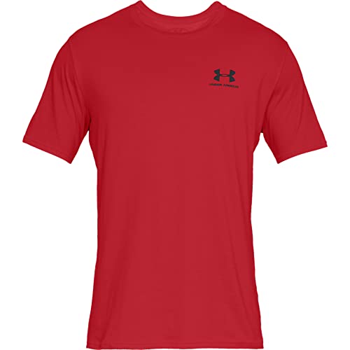 Under Armour mens Sportstyle Left Chest Short-Sleeve T-Shirt , Red (600)/Black , XX-Large