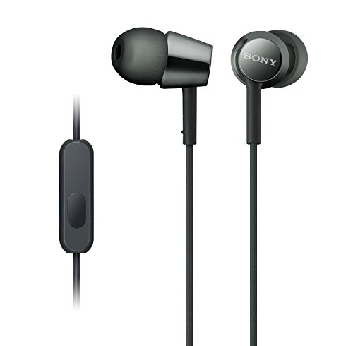 Sony MDREX155AP in-Ear Earbud Headphones/Headset with mic for Phone Call, Black (MDR-EX155AP/B) | The Storepaperoomates Retail Market - Fast Affordable Shopping