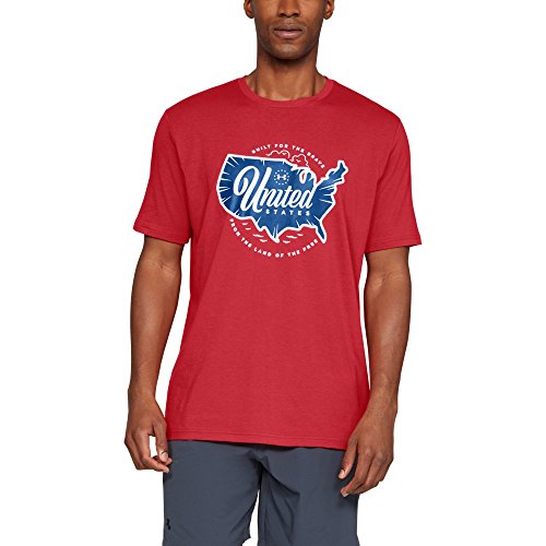 Under Armour Men’s Freedom United T, Red (600)/White, Small