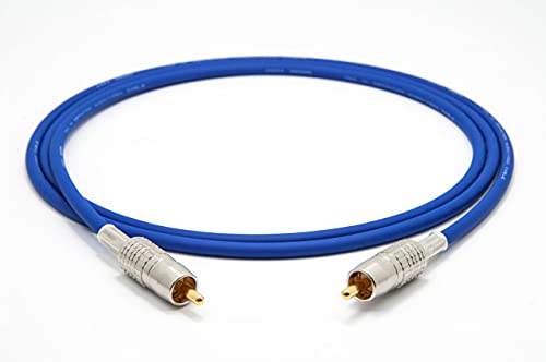 Mogami 2964 Digital Coaxial Cable 75 Ohm S/PDIF | Canare Gold RCA | HiFi – 1.64 ft / 0.5 m