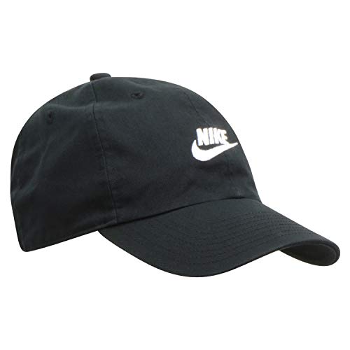 NIKE Sportswear Unisex H86 Futura Cap, Black/Black/White, One Size