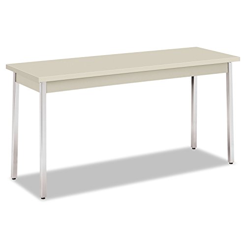 HON Utm2060loloc Utility Table, Rectangular, 60W X 20D X 29H, Light Gray