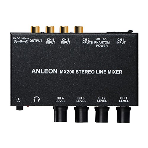 ANLEON Stereo Mini Mixer mixes audio
