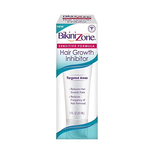 Bikini Zone Hair Growth Inhibitor – Natural Hair Stop Growth Cream for Legs, Lips, Chin – Reduces Hair Density & Hair Length – Non-Irritating & Painless – Keeps Hair Away After Waxing & Shaving