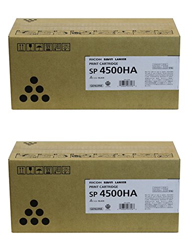 Ricoh 407316 High Yield Print Cartridge 2-Pack for SP 4510DN, SP 4510SF