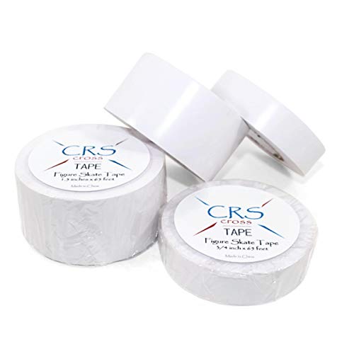 CRS Cross Figure Skate Tape – (1.5 inch Wide) Protects Leather Figure Skating Boots Without The Need for Polish. Skate Laces Stay Tied and Tight Skate Tape.