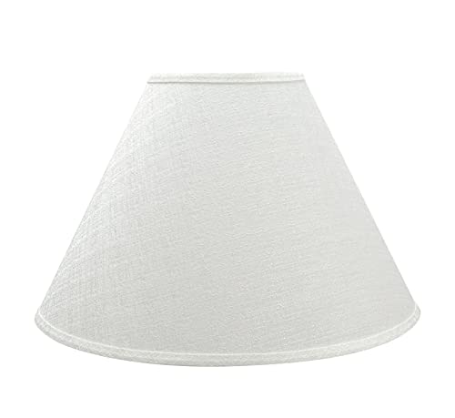 Aspen Creative 32773 Transitional Hardback Empire Shaped Construction Off White, 18″ Wide (7″ x 18″ x 12 1/2″) Spider Lamp Shade