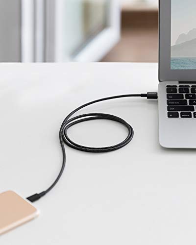 Anker 3.3ft Premium Double-Braided Nylon Lightning Cable, Apple MFi Certified for iPhone Chargers, iPhone X/8/8 Plus/7/7 Plus/6/6 Plus/5s, iPad Pro Air 2, and More(Black) | The Storepaperoomates Retail Market - Fast Affordable Shopping