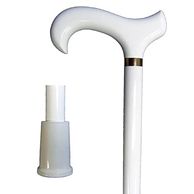 Vista International 30205WH Derby Wood Stick with White Color Walking Poles