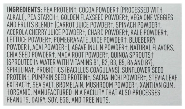 Vega One Organic Plant Protein Powder, Chocolate, 1.5 Ounce