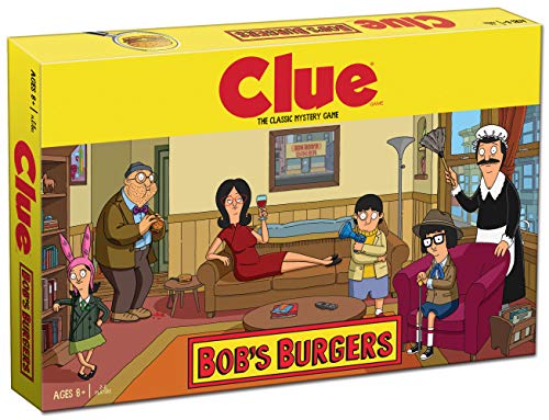 Clue Bobs Burgers Board Game | Themed Bob Burgers TV Show Clue Game | Officially Licensed Bob’s Burgers Game | Solve The Mystery in This Unique Clue take on The Classic Board Game
