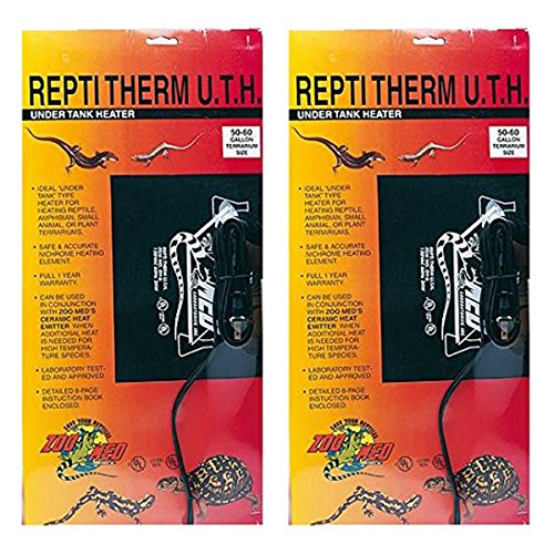 Zoo Med ReptiTherm Under Tank Heater, 30-40 Gallon (2 Pack)