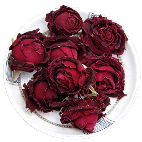 Dian Mai Yunnan Red Rose Edible Rose Sulfur Camellia Dried Flowers Large Flowers Cup 150g 云南墨红玫瑰可食用玫瑰无硫花茶花冠干花朵大花朵一杯一朵150克