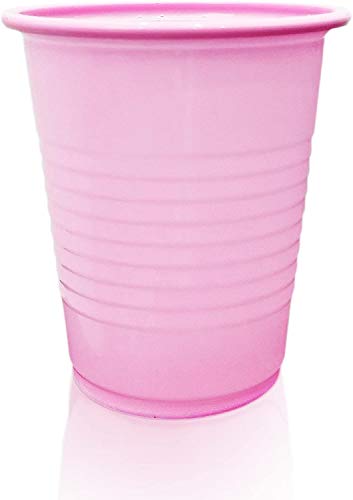 Vivid Premium Quality Plastic Dental Cups – For Everyday Home or Office Use – Pack of 1,000 – 5 Ounce (Pink)