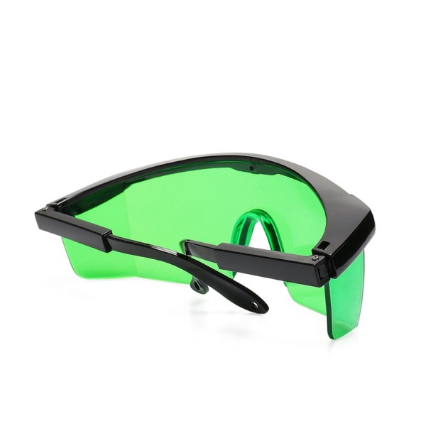 Huepar GL01G Green Laser Enhancement Glasses – Eye Protection Safety Glasses for Green Laser Level, Rotary and Multi-Line Laser Tools – Goggles with Adjustable Temple (Protective Box Included)