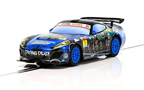 Scalextric Team GT Zombie 1:32 Slot Race Car C3959, Black & Blue