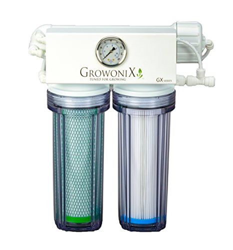 GROWONIX GX200 Reverse Osmosis System Ultra High Flow Rate Water Purification Filter for Hydroponics Gardening Growing Drinking H20 Coffee Point of use On Demand Purifier Most Efficient Eco Water