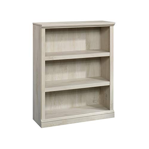 Sauder Select 3 Shelf Bookcase, L: 35.28″ x W: 13.23″ x H: 43.78″, Chalked Chestnut finish