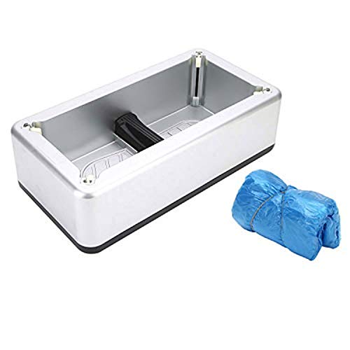 RONRI Automatic Shoe Cover Dispenser, Shoe Cover Machine with 200pcs Disposable Shoe Covers, Floor Guard Starter Kit Disposable Hygienic Boot Covers with Dispenser for Home, Medical Facility, Shop