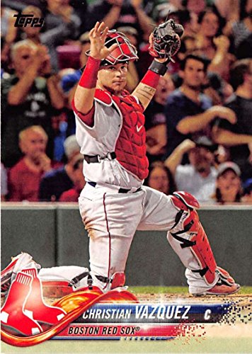2018 Topps #103 Christian Vazquez Boston Red Sox Baseball Card