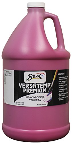 Sax Versatemp Premium Heavy-Bodied Tempera Paint, Magenta, 1 Gallon