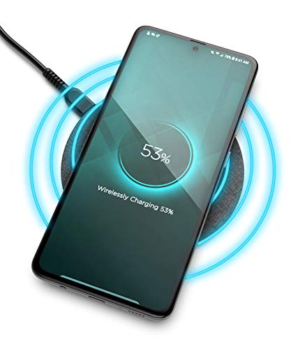 Encased Wireless Charger Pad for Samsung Models (Quick Charge 3.0) Galaxy Note/ S10 / S20 Plus / S21 / S22 / S23 Ultra (Fast Charging Qi Enabled) Non-Slip, Case Compatible (Premium Metal Construction)