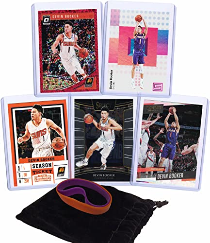 Devin Booker Basketball Cards Assorted (5) Bundle – Phoenix Suns Trading Cards