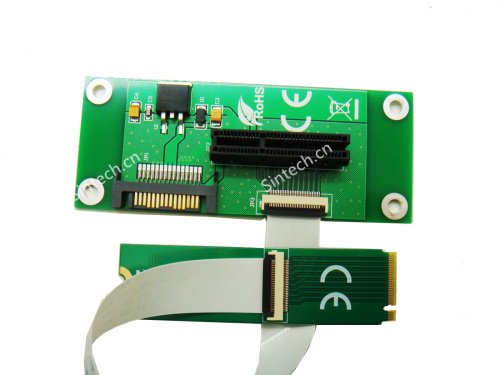 Sintech PCI-e 4X SSD As NGFF M.2 M-Key SSD Adapter with FPC Cable