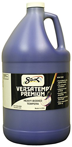 Sax Versatemp Premium Heavy-Bodied Tempera Paint, Primary Blue, 1 Gallon