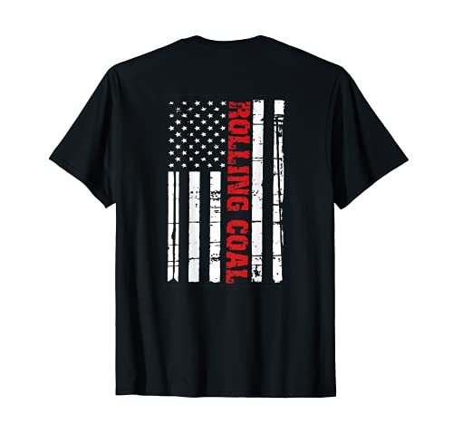 Diesel Rolling Coal Flag T-Shirt Truck Turbo Brothers Mechan