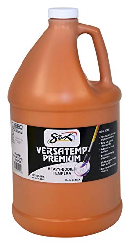 Sax Versatemp Premium Heavy-Bodied Tempera Paint, Orange, 1 Gallon